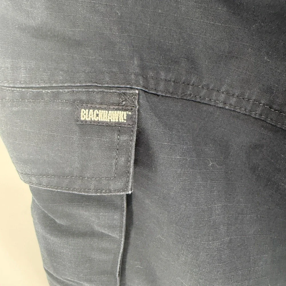 Blackhawk‎ Mens 42x30 Black Tactical Cargo Pants Ripstop 86TP02